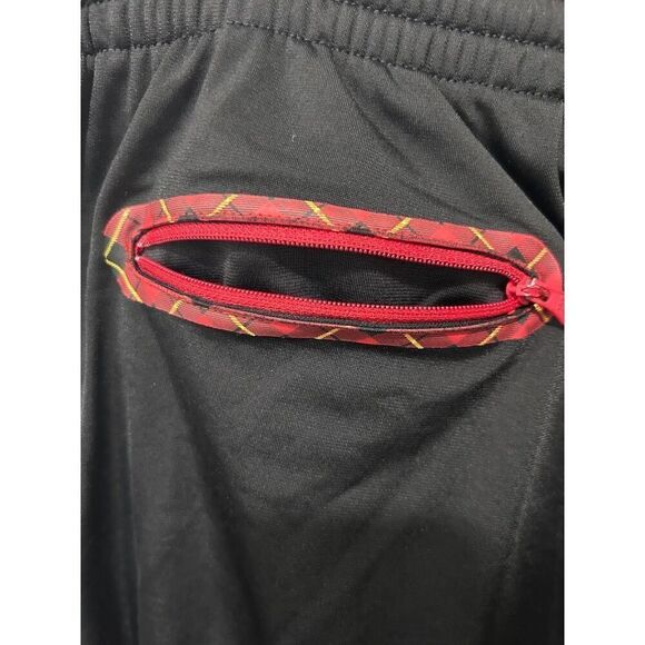 Adidas Trefoil Logo Adjustable Cuff Casual Pull On Pants Red Striped Size Large - Picture 7 of 13